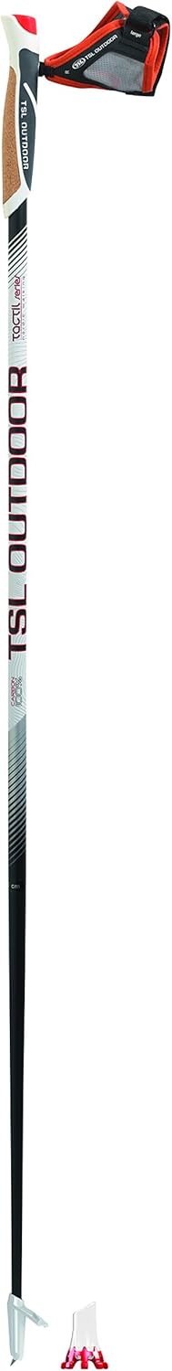 TSL Herren Wanderstock Tactil C100 Spike/Cross 125, weiß, M, PFBNT1125SC