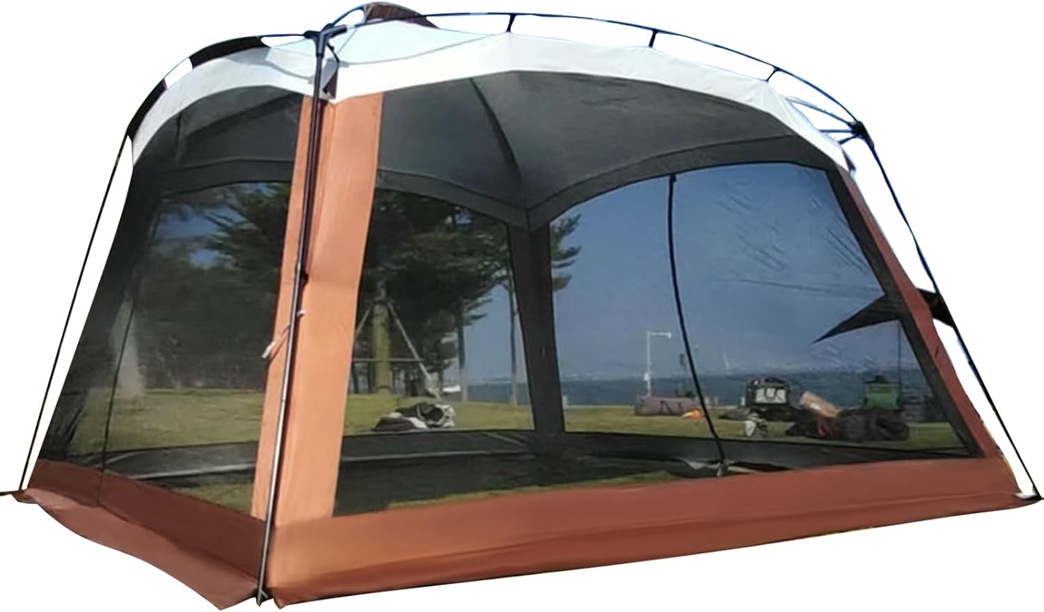 Mesh Zur Verwendung Im Freien Für Outdoor Aktivitäten - Tragbarer UV-beständiger Schirm Mit Netz | Netz für den Außeneinsatz | für Picknick Garten Wandern Roadtrips Reisen und Strandaktivitäten