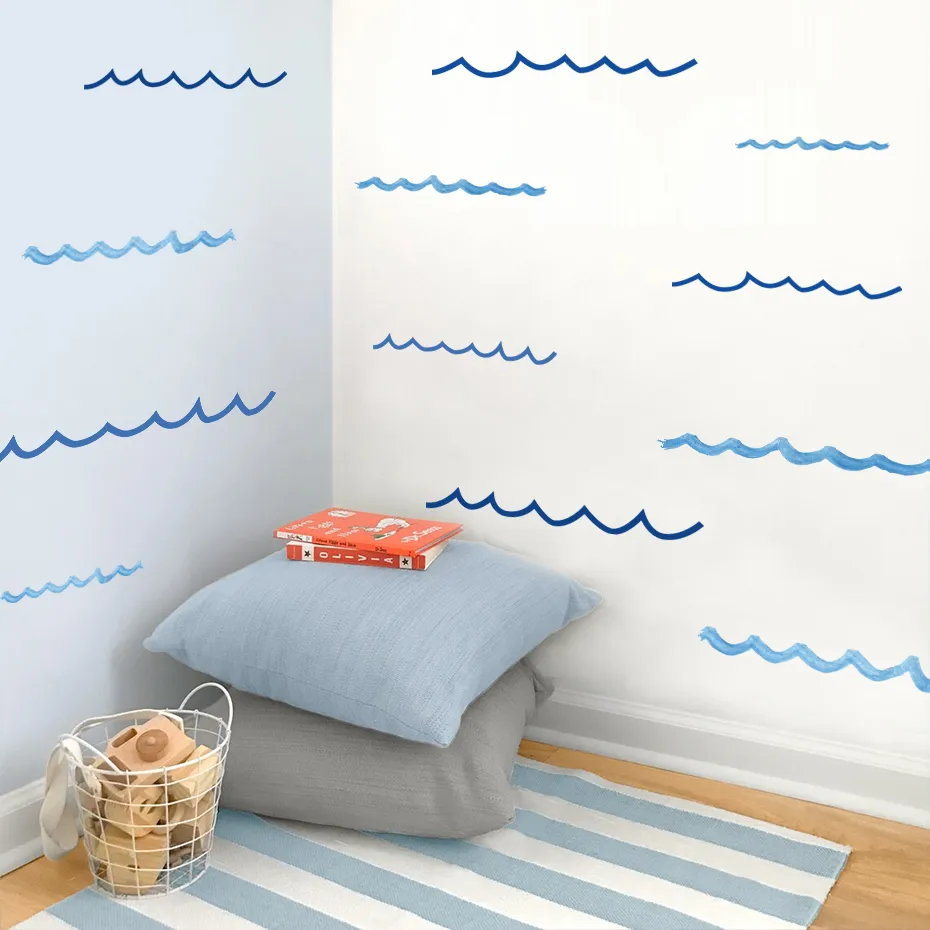 Ocean Waves Nursery Wall Decals