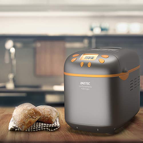 Imetec La Panetteria  zeroglu, Macchina per pane, Ciabatte, Panini, Dolci con farine naturali e senza glutine, 20 programmi, 2 pale impastatrici, Temperatura di lievitazione controllata : Amazon.it: Casa e cucina