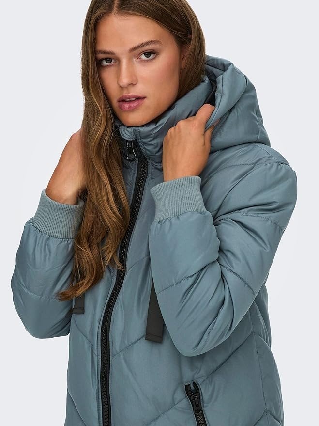 JDY Damen JDYSKYLAR Padded HOOD JACKET