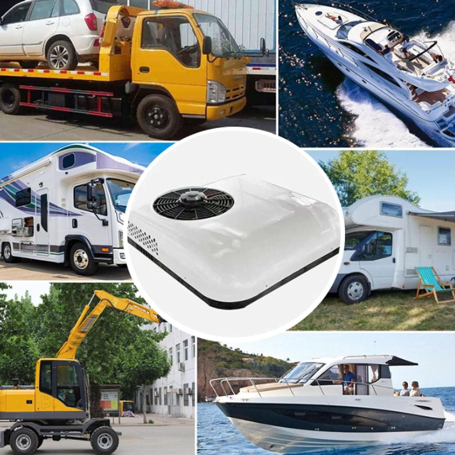 DC-Klimaanlage für Wohnmobil, Wohnmobil, Wohnmobil und Geländewagen, elektrisches Dachkühlsystem, 24 V Parkklimaanlage, einfache Installation