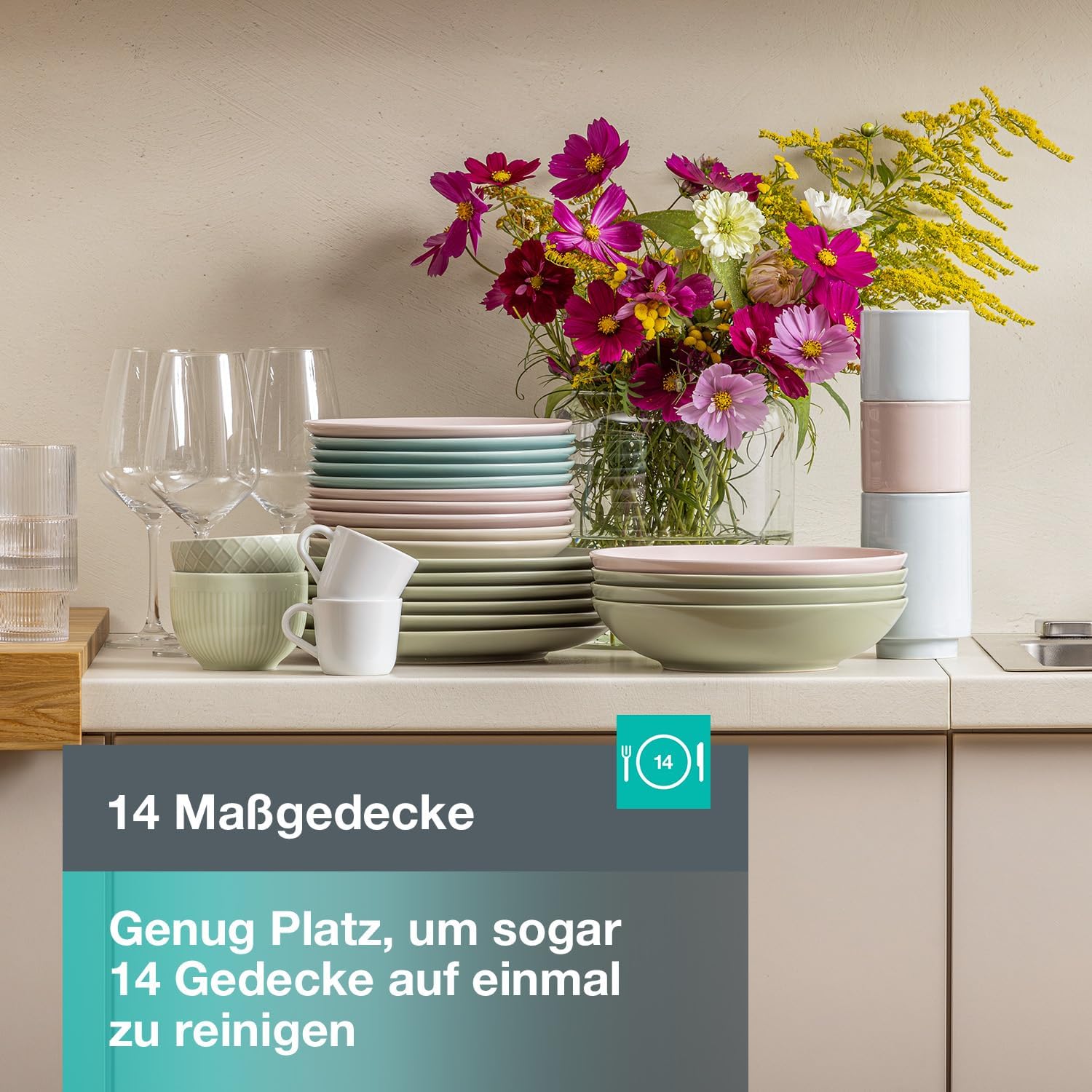 Gorenje GV663A66 Geschirrspüler/Einbaugerät FRONT NICHT ENTHALTEN/Made in EU/60 breite/16 Maßgedecke/8 Programme/TotalDry/Nachtprogramm/Status LED Licht/EEK: A-10%/Einbaumaße (HxBxT): 82 x 60 x 55,5cm