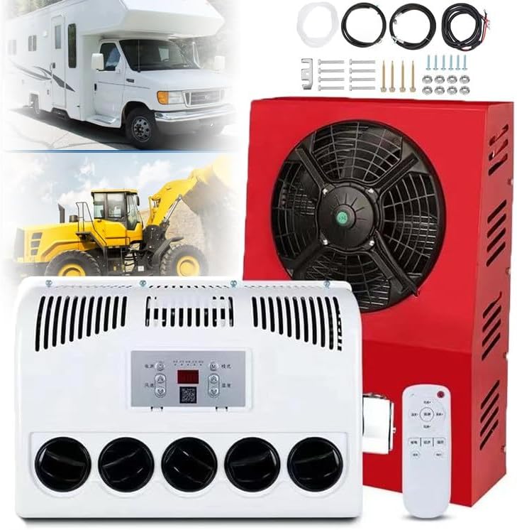 Split-RV-Klimaanlage – schnelle Kühlung & geräuscharm, elektrische Kabine AC für große LKWs, Anhänger, Camper, Wohnwagen