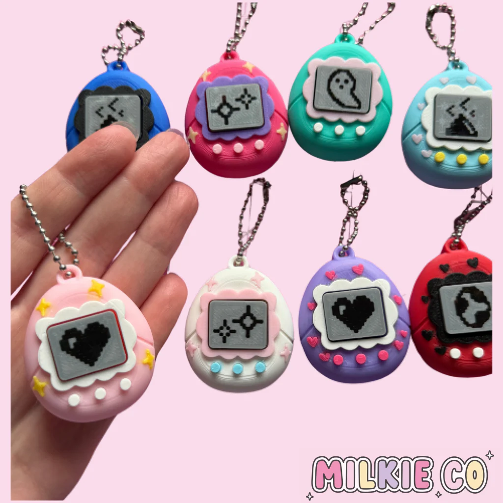 Tamagotchi Clicker Keychain