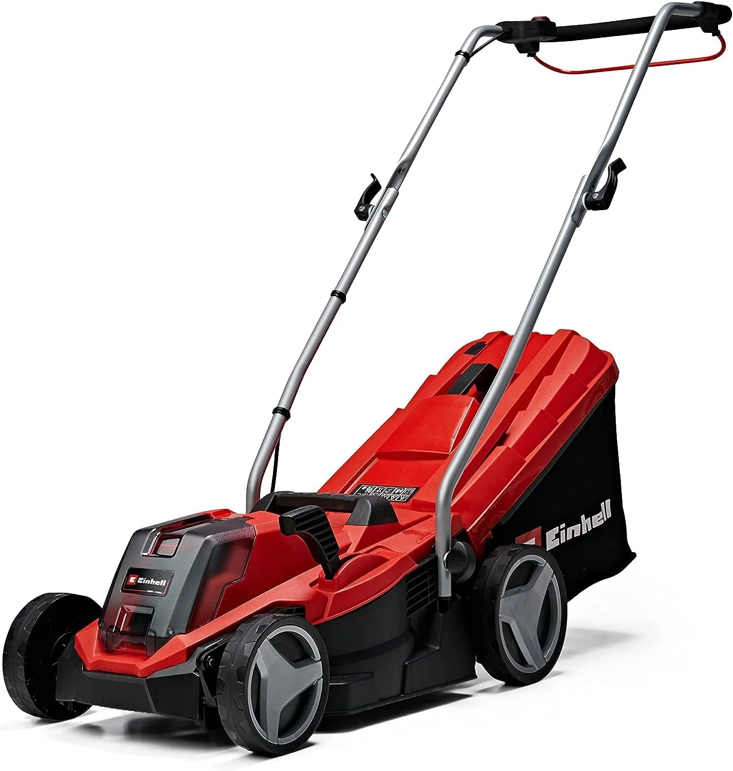 Einhell Accu-grasmaaier GE-CM 18/33 Li Kit Power X-Change (18 V, 33 cm maaibreedte, tot 200 m2, borstelloos, 30L opvangzak, 25-65 mm maaihoogte, incl. 4,0 Ah accu + oplader)