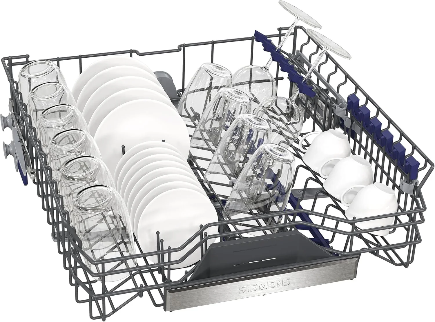 Siemens SN63EX06VE, iQ300 Smarter Geschirrspüler, Vollintegrierte Spülmaschine, 60 cm, Besteckschublade, Extra leise, varioSpeed, Automatische Türöffnung, Dreifach rackMatic, infoLight, intesiveZone