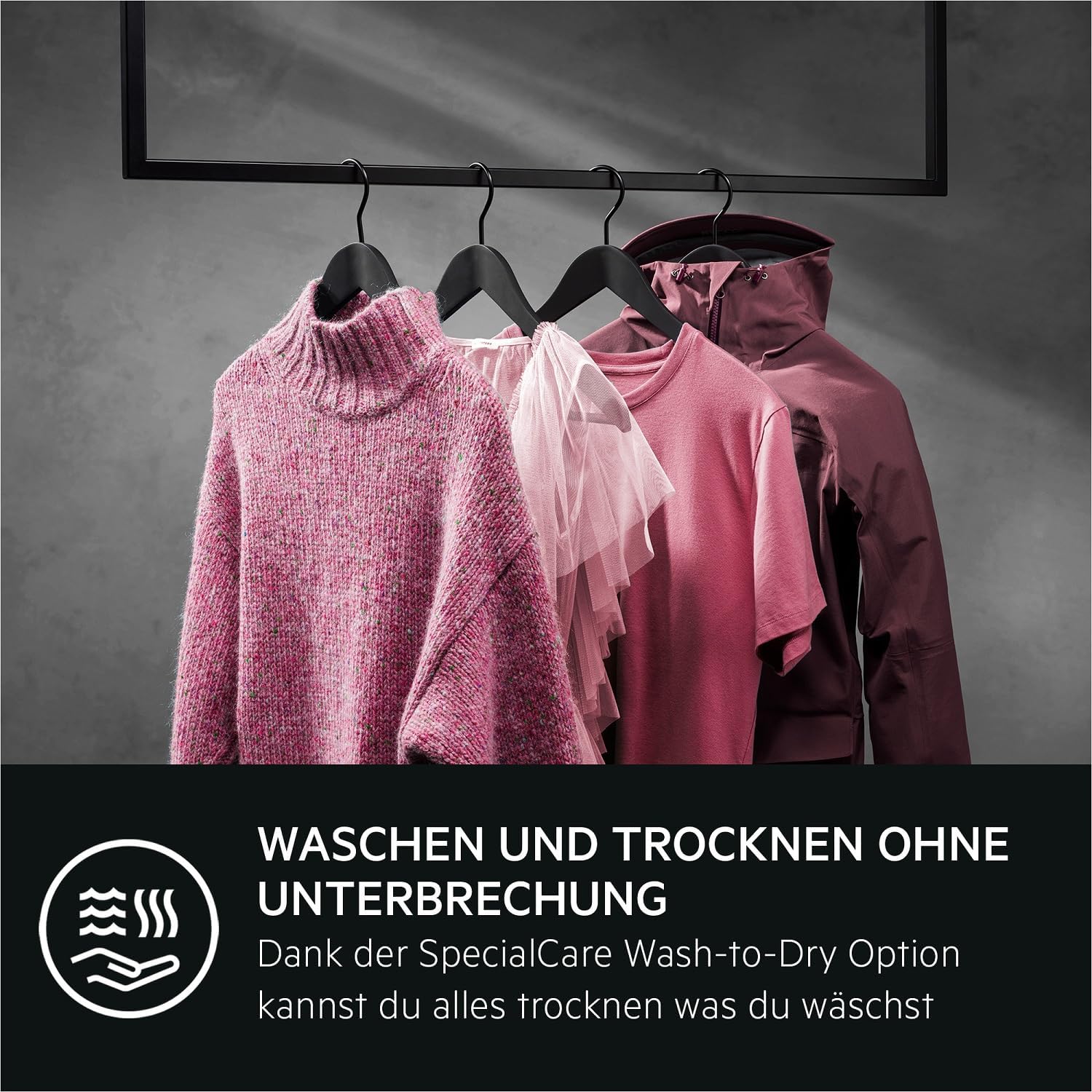 AEG L7WBA60680 Waschtrockner / DualSense - schonende Pflege / 8 kg Waschen / 5 kg Trocknen / D / energiesparend / Mengenautomatik / Nachlegefunktion / ProSteam - Auffrischfunktion / 1600 U/min Weiß