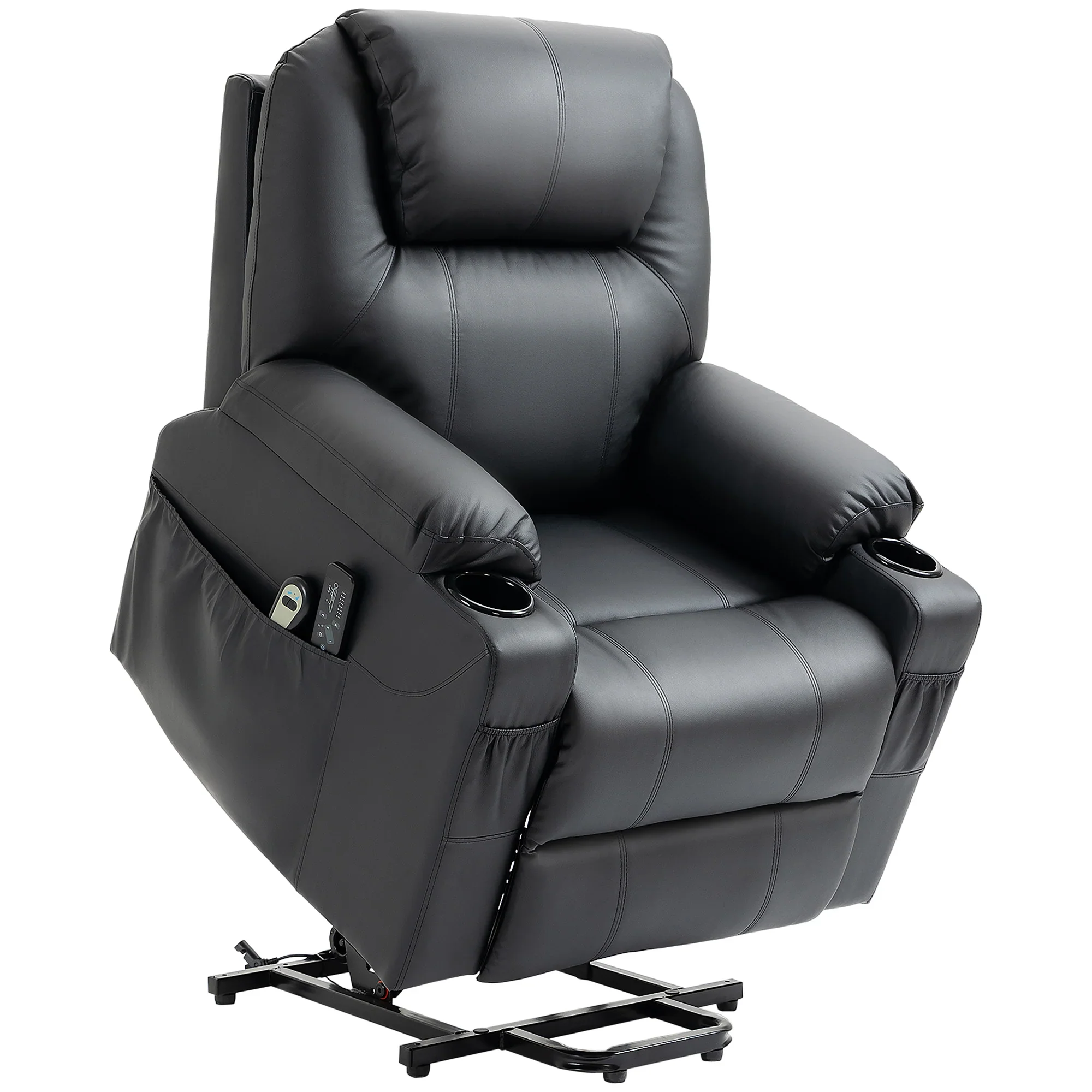 HOMCOM Sta-op stoel elektrisch Massage Ligfunctie