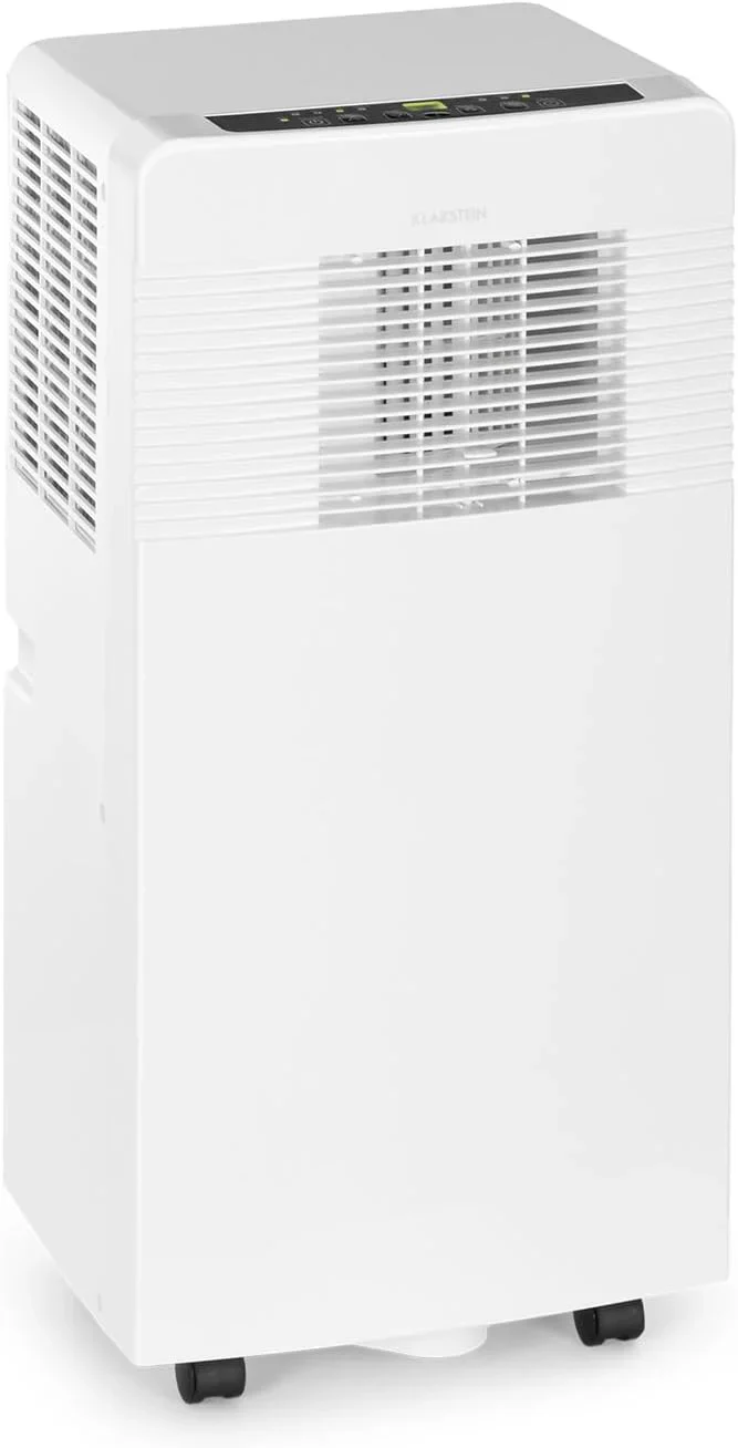 Klarstein Mobile Klimaanlage mit Abluftschlauch, 3-in-1 Klimager?t mit Ventilator, Luftentfeuchter & Nachtmodus, Kleine & Portable Klimaanlage f��r Wohnung & B��ro, 12000 BTU Niedrig Verbrauch