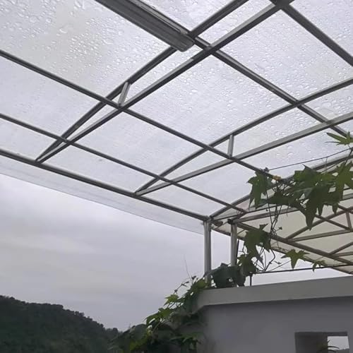 Fiberglas-Dachplatten für Wärmedämmung, wetterfeste Lichtpaneele für Gewächshäuser, Gärten und Autos, leicht zu schneiden (1,2 x 9 m)