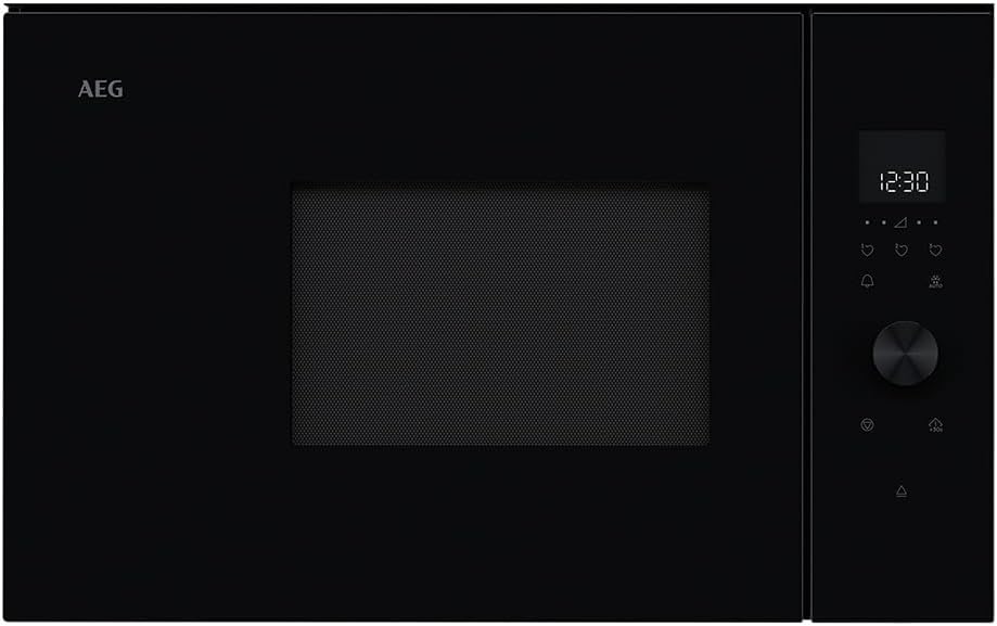 AEG Inbouw microgolfoven Serie 6000 met Steam Set - 60 cm - 17 L inhoud - Touchbediening - Display met klok - Ontdooifunctie - Draaiplateau ? 272 mm - Zwart - TB6SM171DB