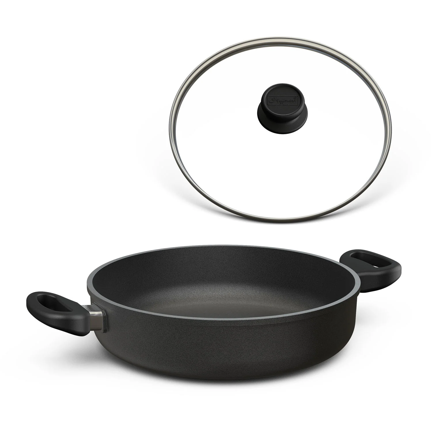 2025 Sartén para brasear / asador redondo Ø 20-32 cm con tapa opcional