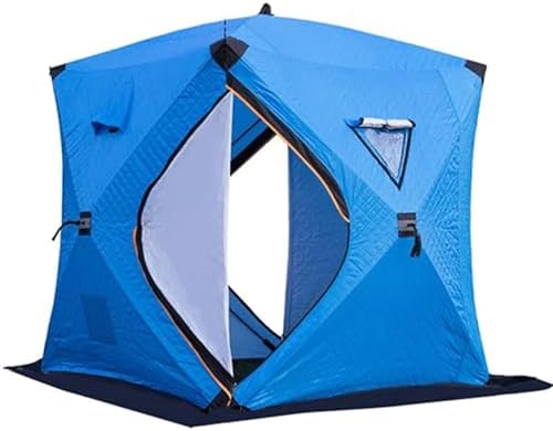 3-5 Personen Isoliertes Eisangelzelt Pop-Up Hub-Stil Eisangeln Shelter Tragbares Eisangeln Shanty Eishaus mit Tragetasche Thermo Winter Eishaus