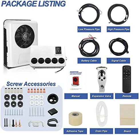 12 Volt DC RV Klimaanlage, energieeffizientes Split-System für Camper und Semi Truck Cab Cooling