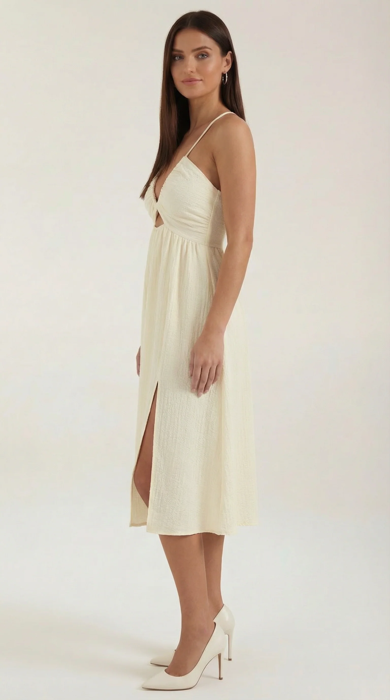 Cutout Midi-Kleid