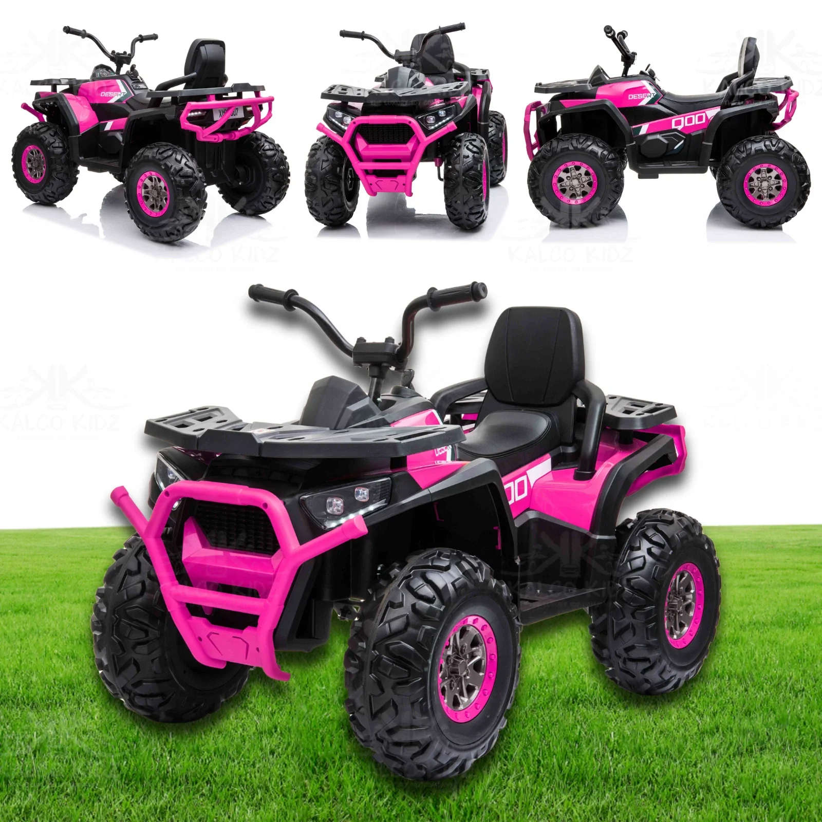 Kids 24v Desert ATV Electric Ride On Quad Bike With Bluetooth and parental control - PINK