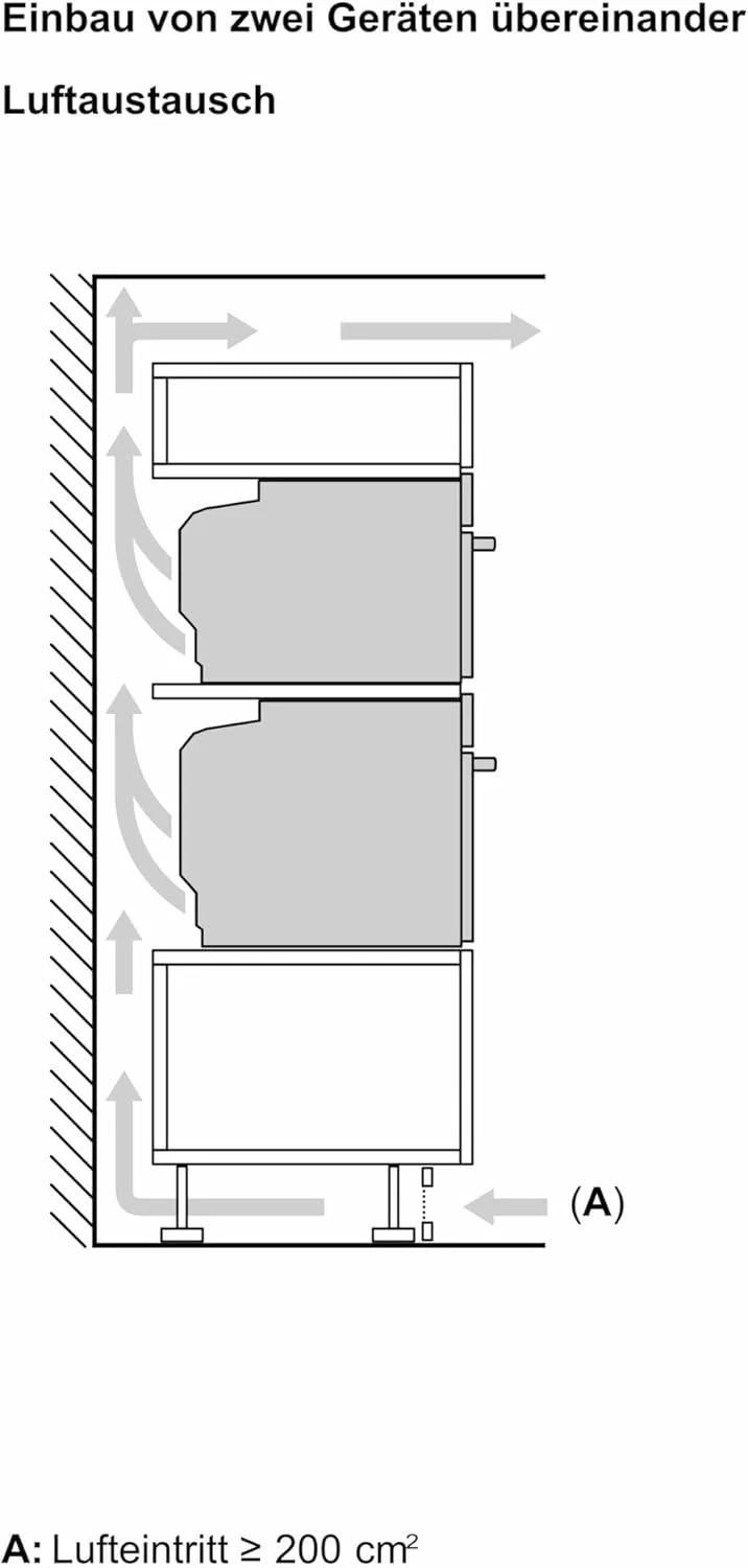 Bosch HMG7361B1, Serie 8 smarter Einbau-Backofen mit Mikrowellenfunktion, 60 x 60 cm, Made in Germany, Schwarz, Air Fry, Digitaler Bedienring, Touchdisplay, Automatikprogramme, Reinigungsunterst��tzung