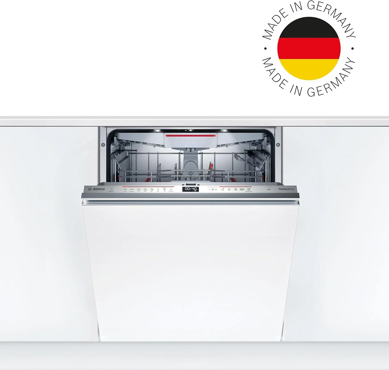 Bosch Huishoudapparatuur SMV6ZCX49E Serie 6 vaatwasser, volledig ge?ntegreerd, besteklade, bijzonder stil Silence-programma, PerfectDry met Zeolith droogt zelfs plastic