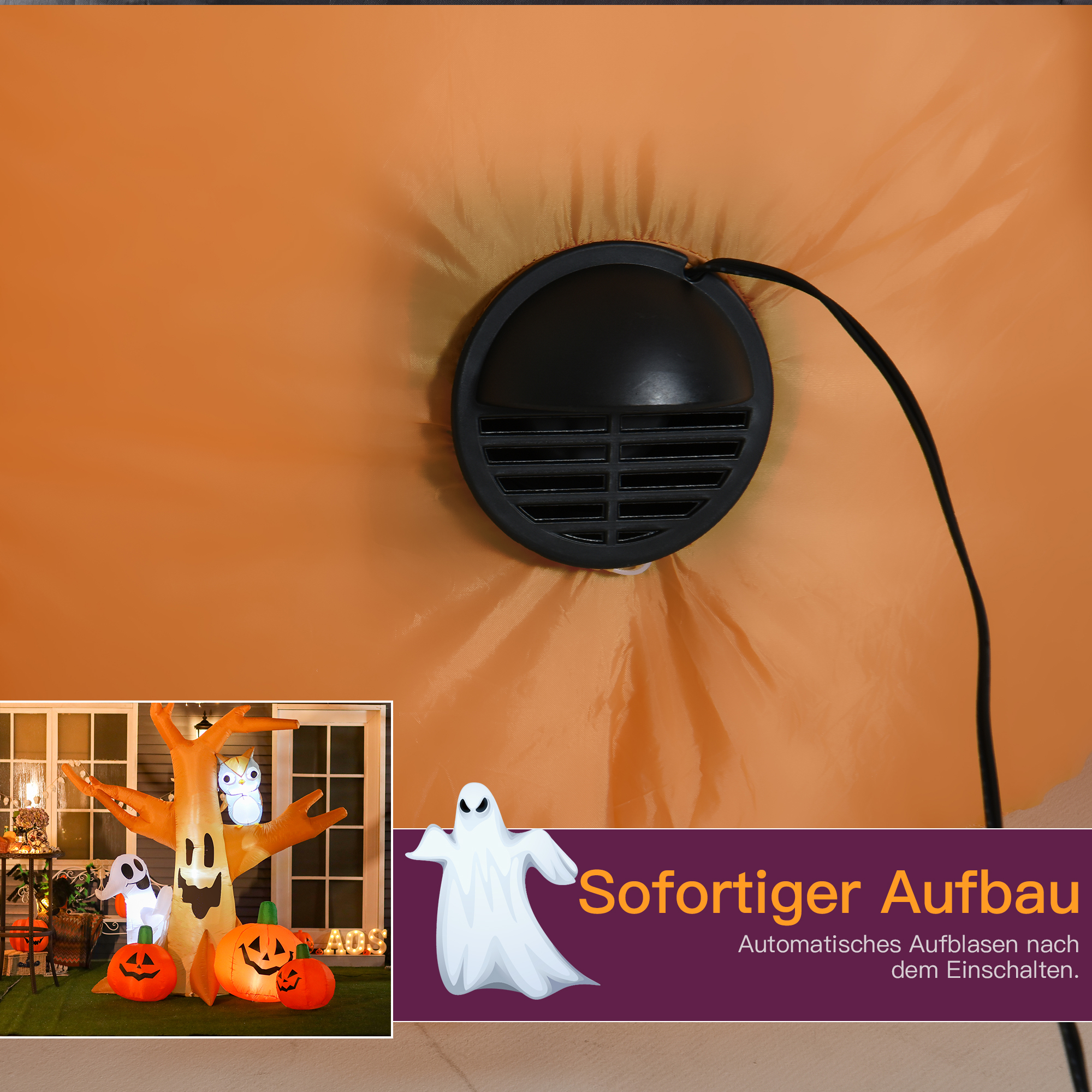 Halloween opblaasbaar spook