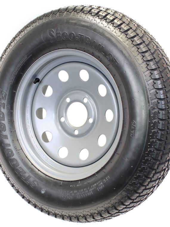 2025 Aanhangerband op Velg ST205/75D15 F78-15 205/75-15 LRC 5-Gaats Wiel Zilver