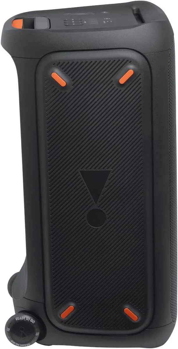 JBL PartyBox 710 - Schwarz �C Trag - und rollbarer Bluetooth Party-Lautsprecher mit Lichteffekten �C Spritzwassergesch��tzte, mobile Musikbox