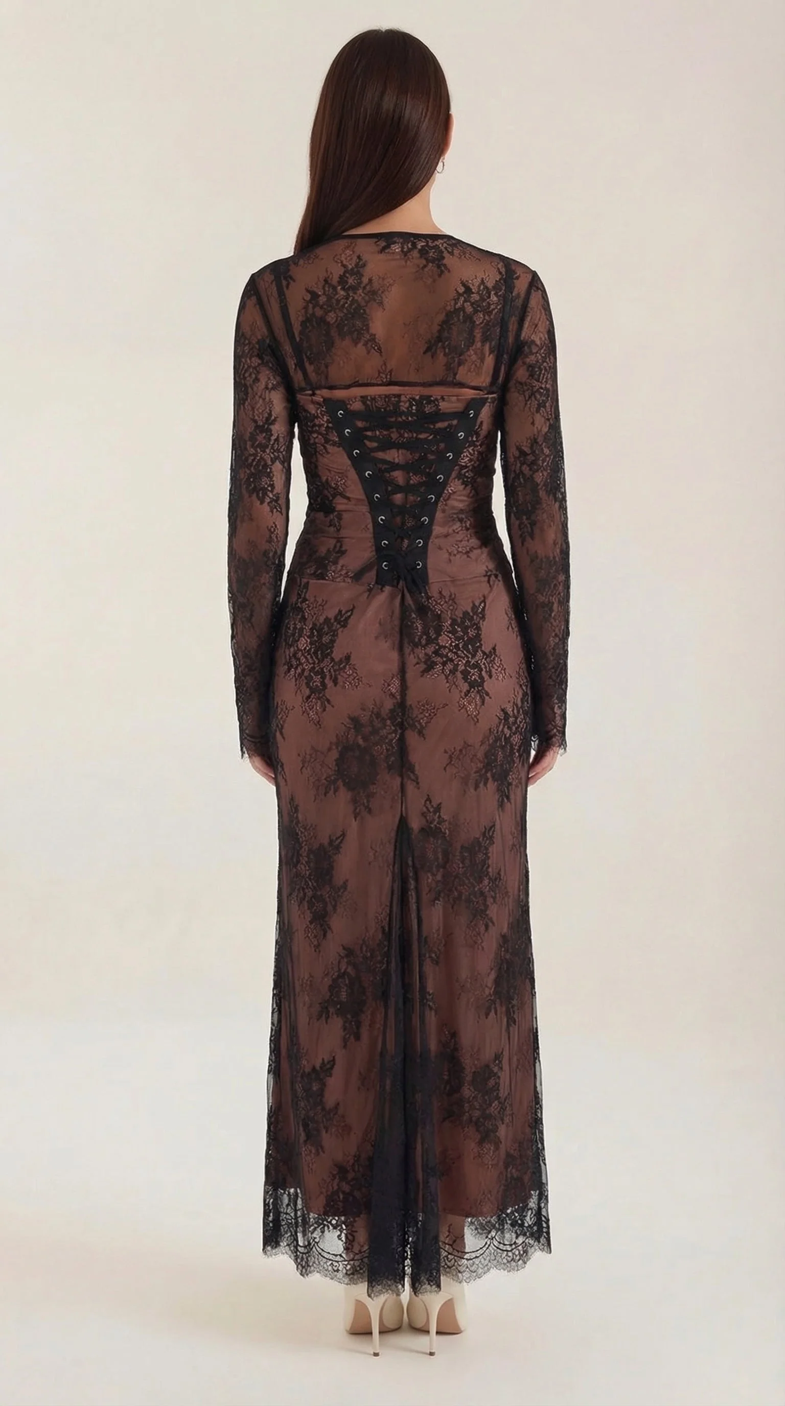 Spitzen-Maxikleid