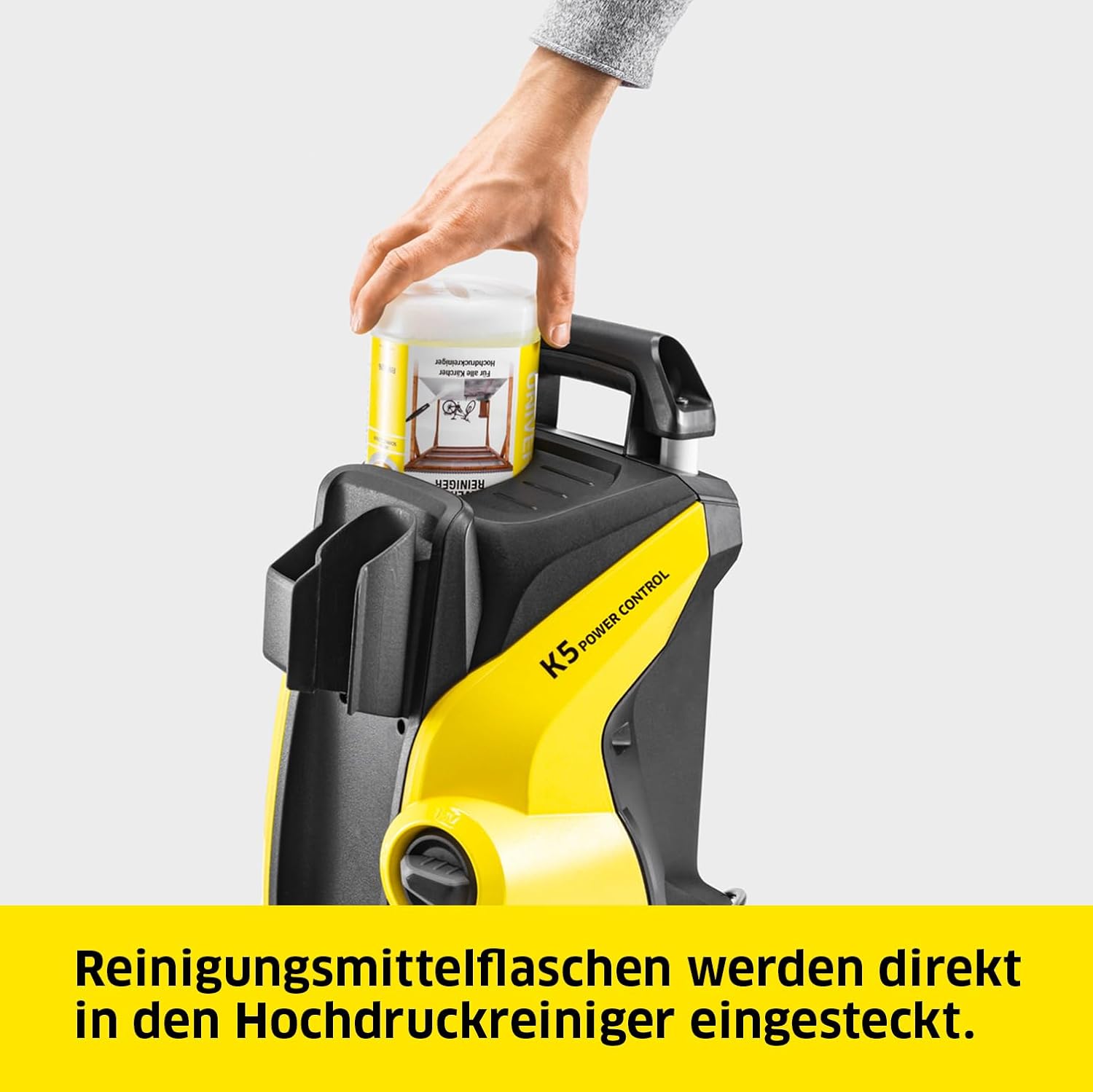 Kärcher Hochdruckreiniger K 5 Power Control, Druck: max. 145 bar, Fördermenge: 500 l/h, Flächenleistung: 40 m²/h, Wasserfilter, Gewicht: 13 kg, Hochdruckschlauch und -pistole, Dreckfräser, Strahlrohr