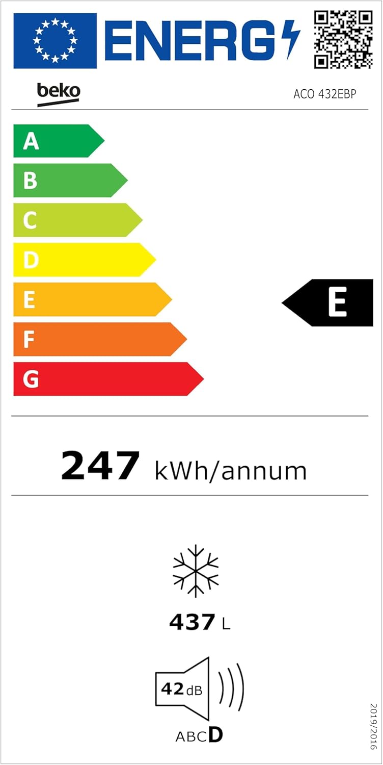 Beko Professional, ACO 432E_BP Gefriertruhe, Weiß, 140,5 x 69,8 x 91,6 cm, 432 Liter Nutzinhalt, 46,9 kg, -24°C bis -6°C Betriebstemperatur
