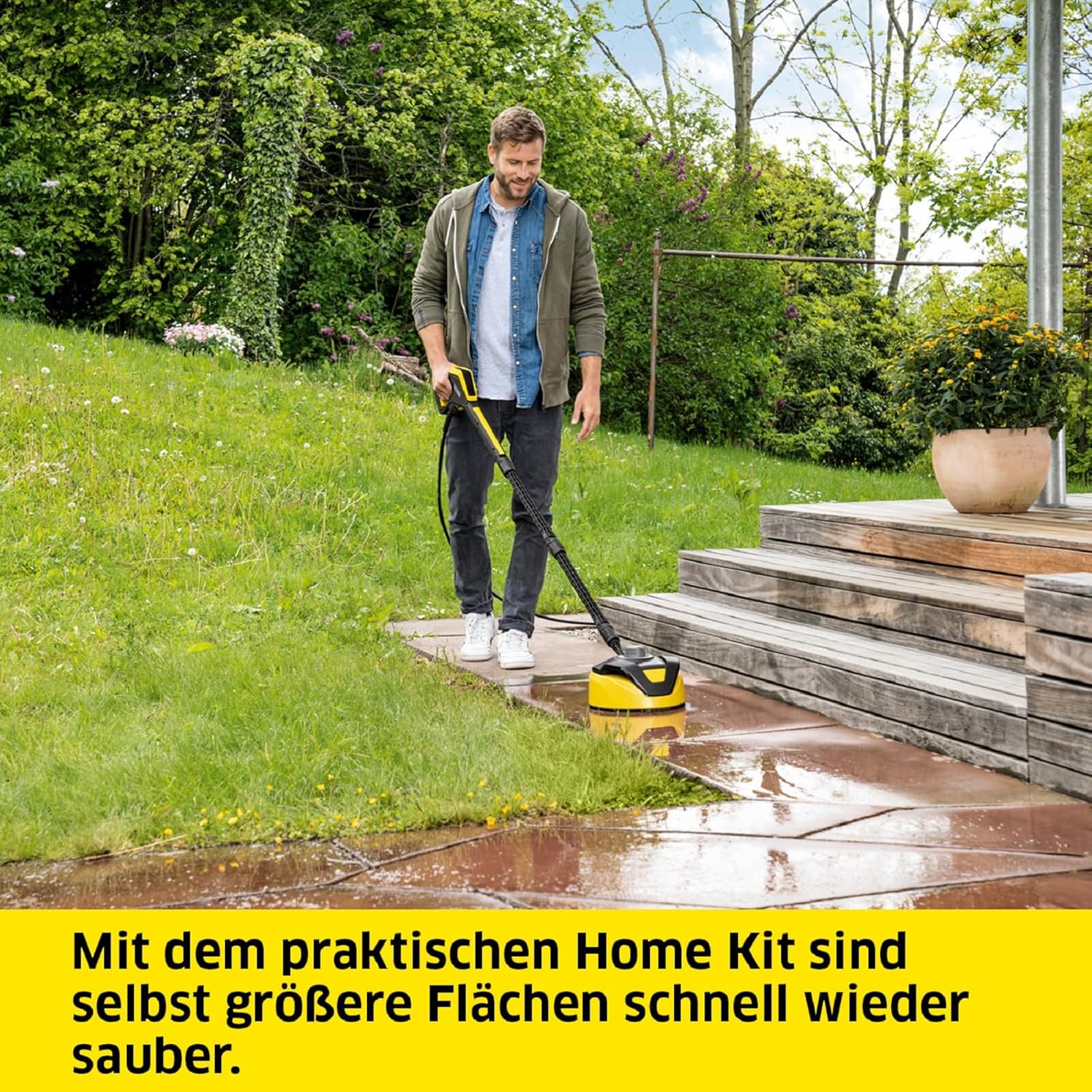 Krcher Hochdruckreiniger K 5 Compact, Druck: max. 145 bar, Durchfluss: max. 500 l/h, Flchenleistung: 40 m/h, Wasserfilter, Gewicht: 12 kg, Hochdruckschlauch und -pistole, Dreckfrser, Strahlrohr