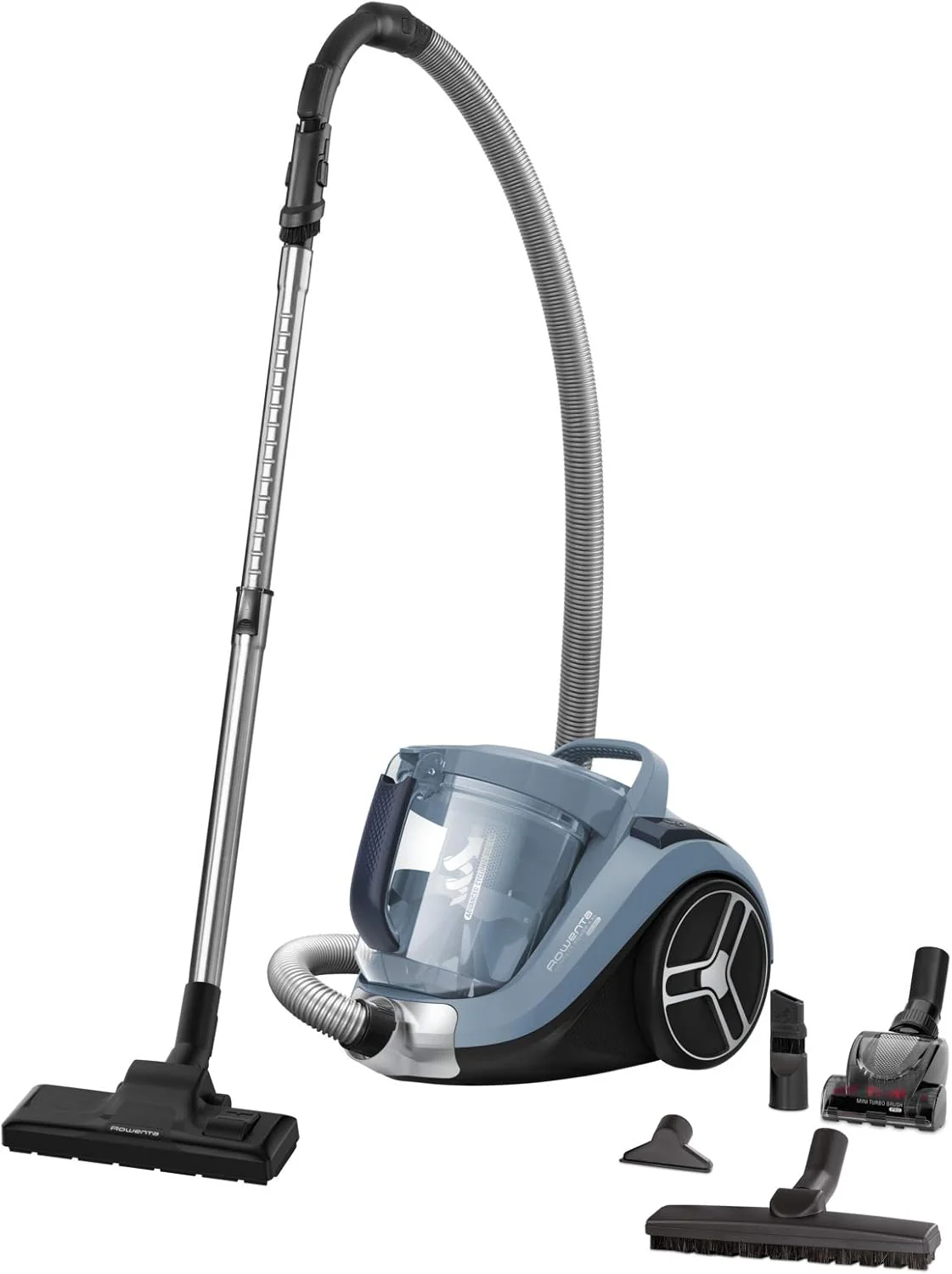 Rowenta RO4825 zakloze stofzuiger Compact Power XXL | 550 watt | 2,5L stofreservoir | Compact & stil | Extreme zuigkracht | Zeer effici?nte zuigmond | Zwart/Grijs