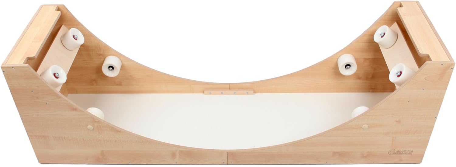 Elmato Katzenlaufrad Simba L & XXL ca. 120 cm / 140 cm in weiß/beige & grau/meliert (beige, 120 cm)