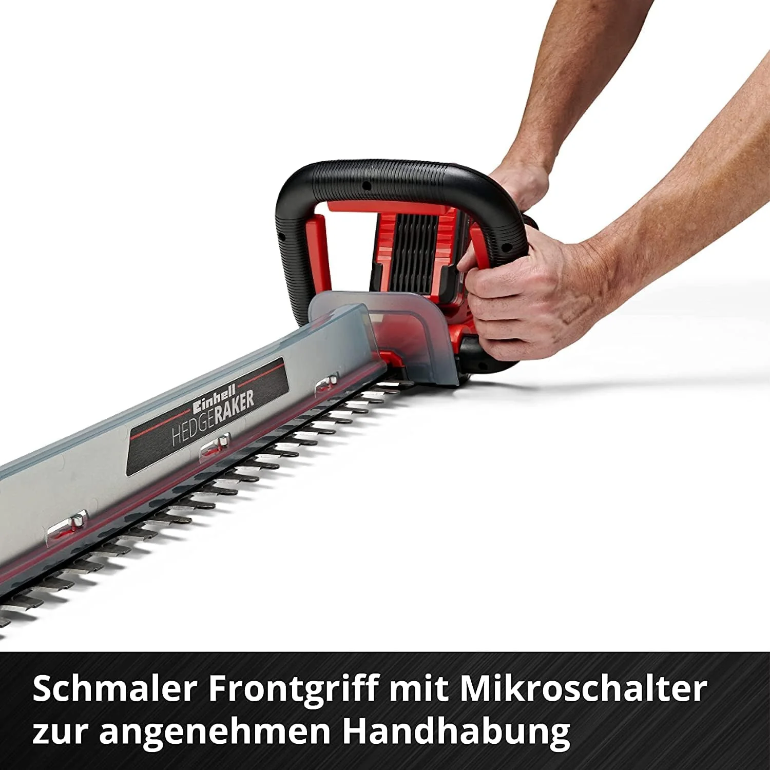 Einhell Accu heggenschaar GE-CH 18/60 Li-Solo Power X-Change (18 V, 60 cm zwaardlengte, 22 mm tandafstand, draaibare handgreep, incl. snoeiafvalvanger, zonder accu)