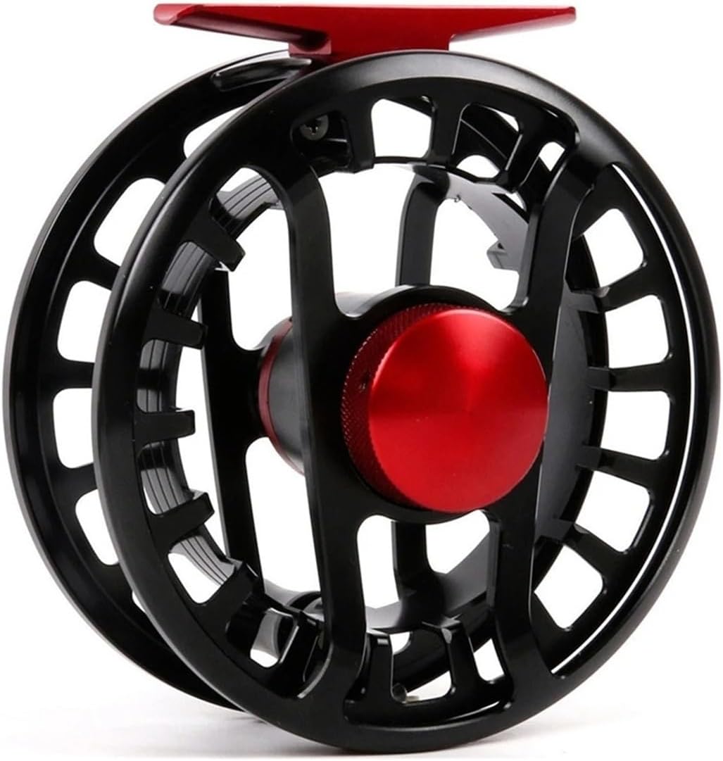Fliegenfischerrolle, Fliegenfischen Reel Multi Disc Drag Wasserdicht Salzwasser Süßwasser Schwarz Mehrere Größen(Black Reel,10000 Series)