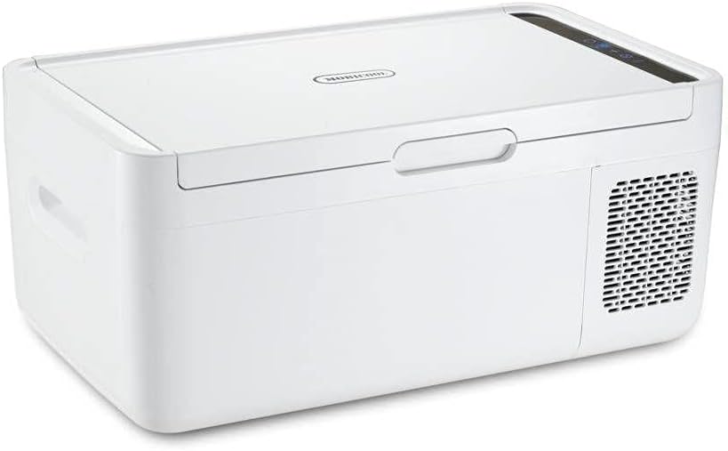 MOBICOOL MCG15 Kompressor-Kühlbox, 15 L, Kühlung bis -18 °C, mit leistungsstarker Schnellkühlung Weiß
