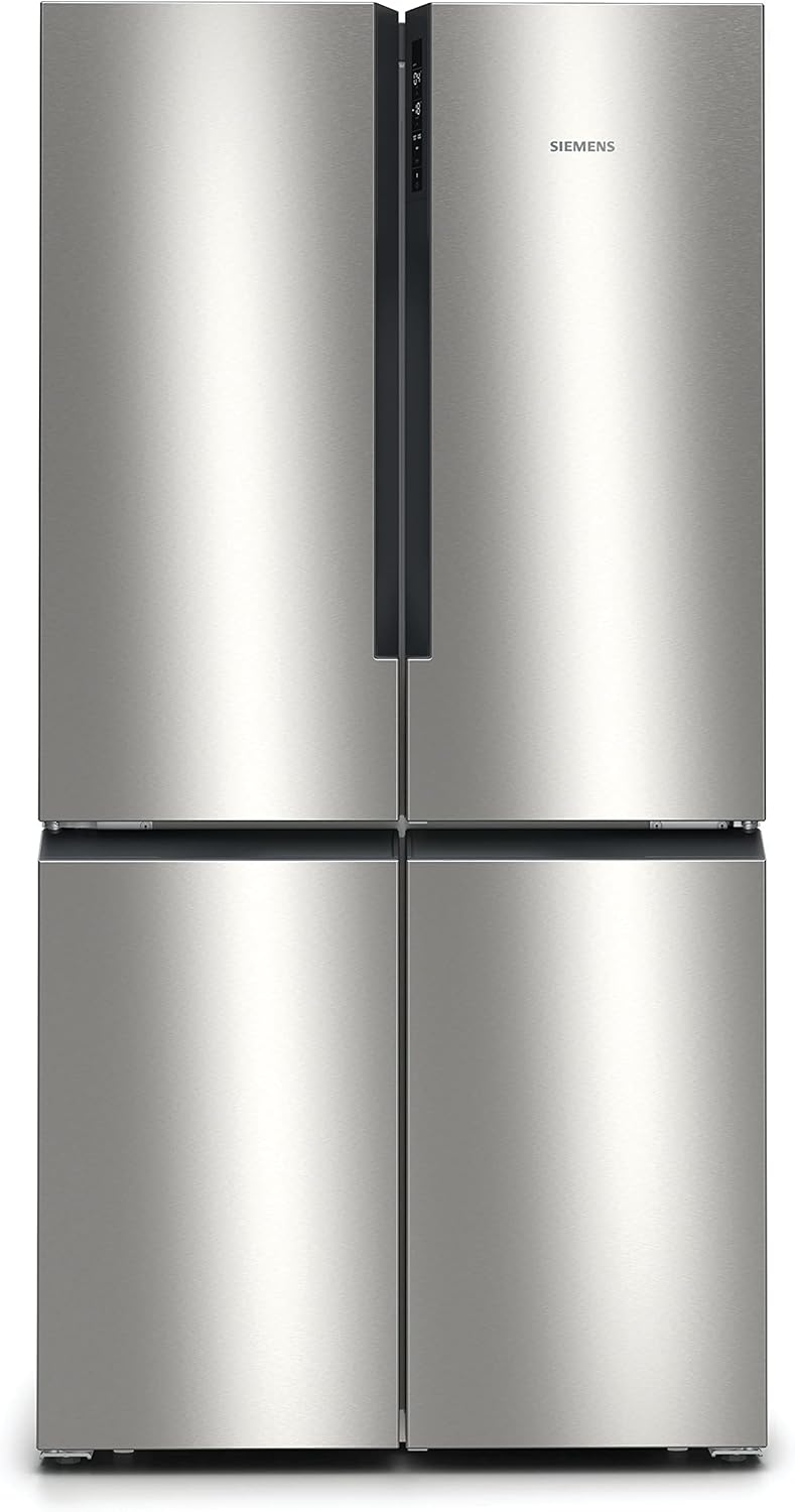 Siemens KF96NVPEA iQ300 Multi-Door-Kühlschrank, 183 x 91 cm, 405 L Kühlen & 200 L Gefrieren, hyperFresh längere Frische, noFrost nie wieder abtauen, superCooling schnellere Kühlung