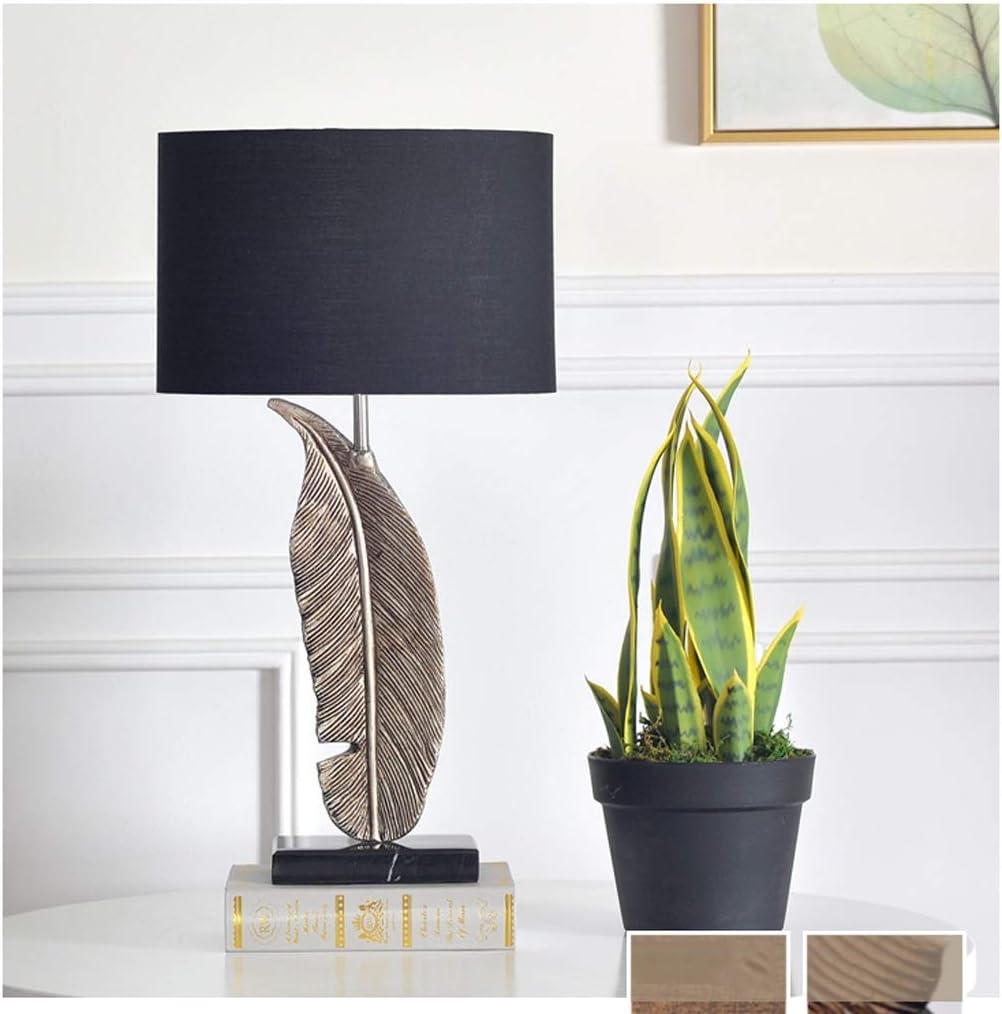 Nachttischlampen, Touch-Lampen, kleine Lampen, Nac Tisch-Nachttischlampe, Stoffschirm, Marmorsockel, Harzkörper, E27-Glühbirne, Schlafzimmer, Wohnzimmer, Arbeitszimmer(Button)