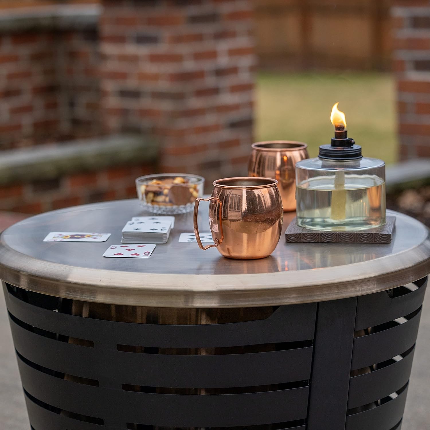 TIKI Patio & Celebration Tabletop Fire Pit Cover �C 25.6