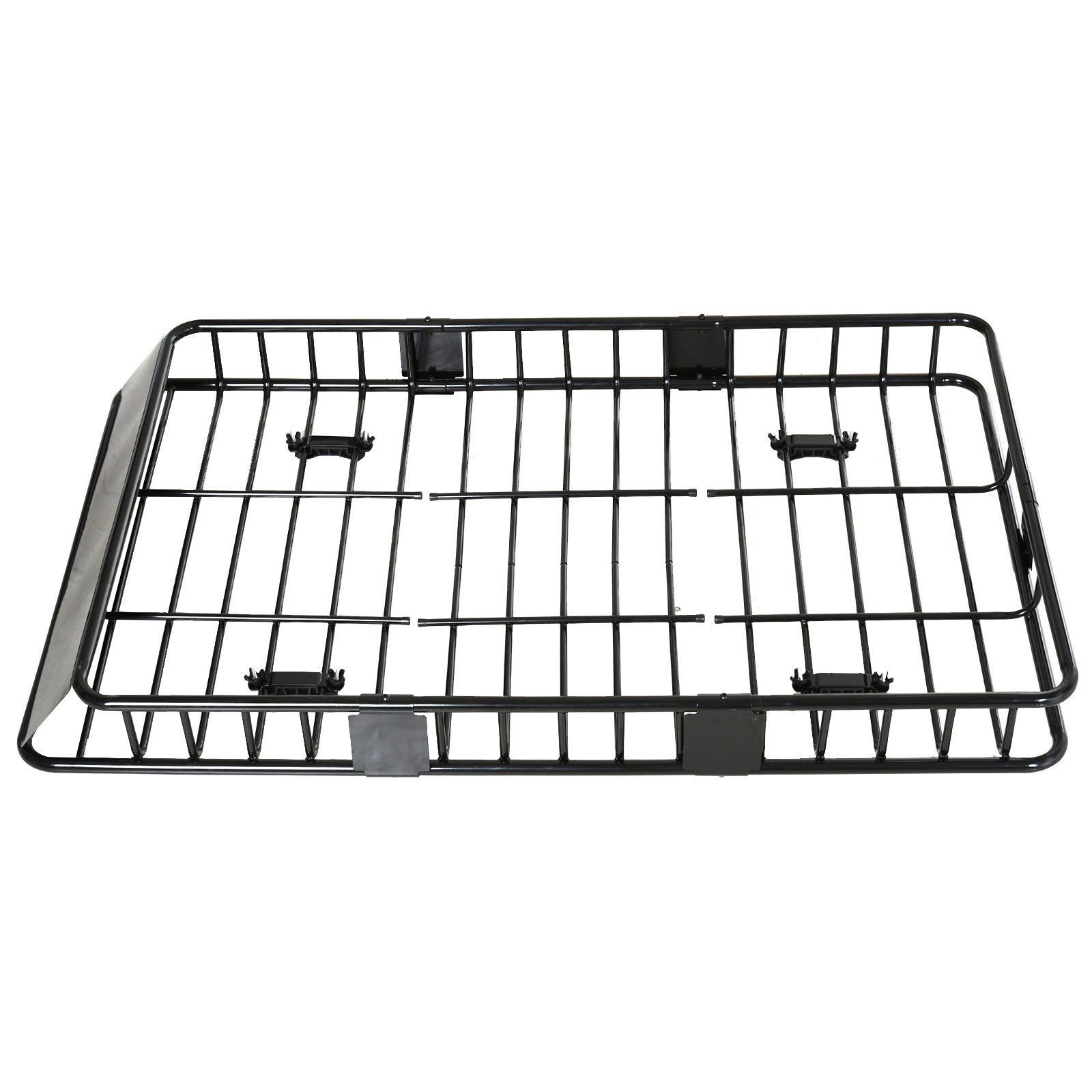 Universele dakkoffer autodakdrager dakbagagerek bagagemand bagagerek plank metaal zwart 162 x 99 x 16 cm | Aosom.de