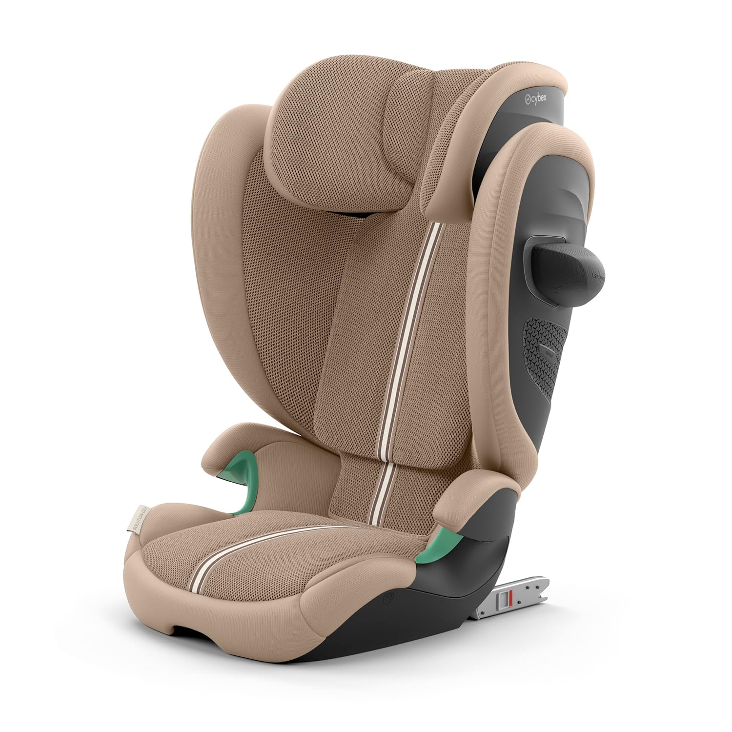 CYBEX Gold Kinder-Autositz Solution G i-Fix, F��r Autos mit und ohne ISOFIX, Ab ca. 3 bis 12 Jahre (100 - 150 cm), Ab ca. 15 bis 50 kg, Lava Grey