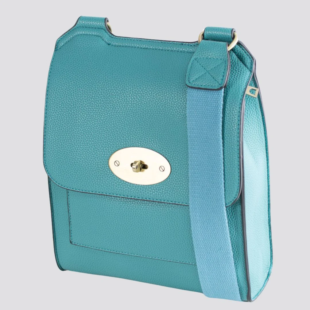Lily Crossbody Messenger Bag | Teal