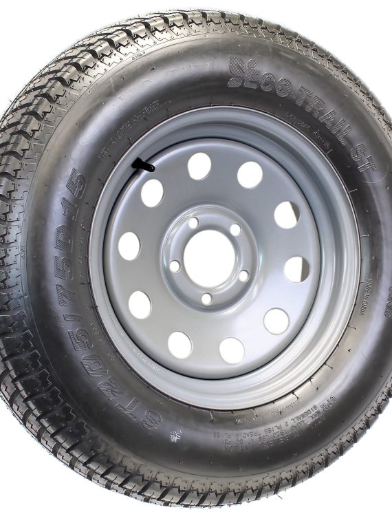 2025 Aanhangerband op Velg ST205/75D15 F78-15 205/75-15 LRC 5-Gaats Wiel Zilver