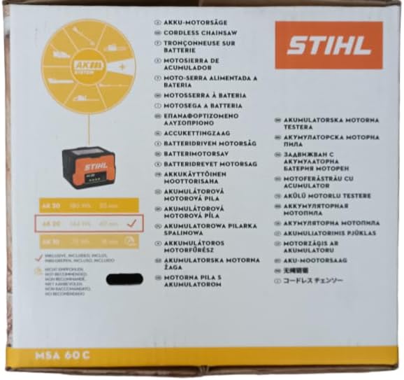 Stihl Akku-Kettensäge MSA 60 C-B Set mit Akku und Lagegerät, Batteriebetrieben
