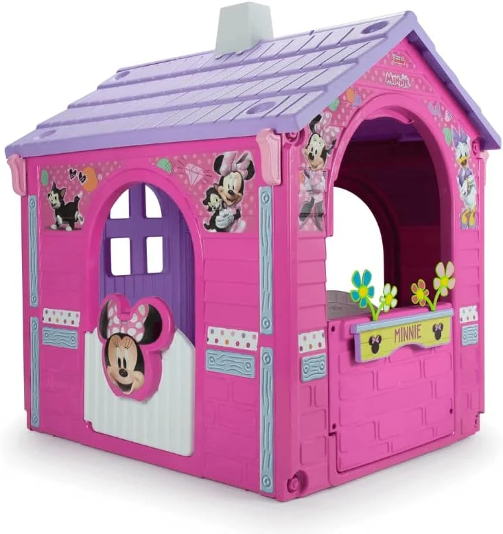 Casita Infantil de Jardín Minnie Mouse – Casa de Juguete para Niños 3 Años 4 Años 5 Años 6 Años con Puerta + Ventanas y Detalles Realistas – INJUSA