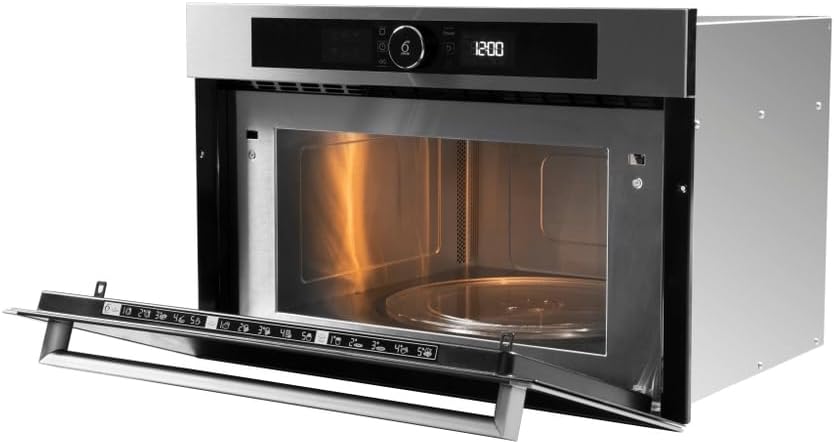 Whirlpool AMW731/IX Europe Linie Urban Mikrowelle Space Chef, Metall, silber, 38.5 x 59.5 x 51.4 cm