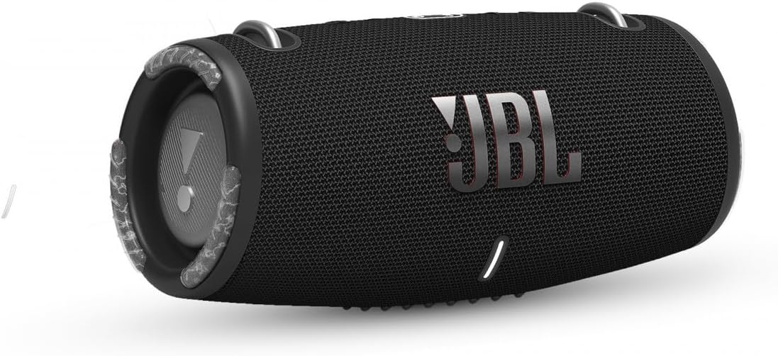 JBL Xtreme 3 Musikbox - Schwarz – Wasserdichter, portabler Stereo Bluetooth Speaker mit integrierter Powerbank – Mit nur einer Akku-Ladung bis zu 15 Stunden Musikgenuss
