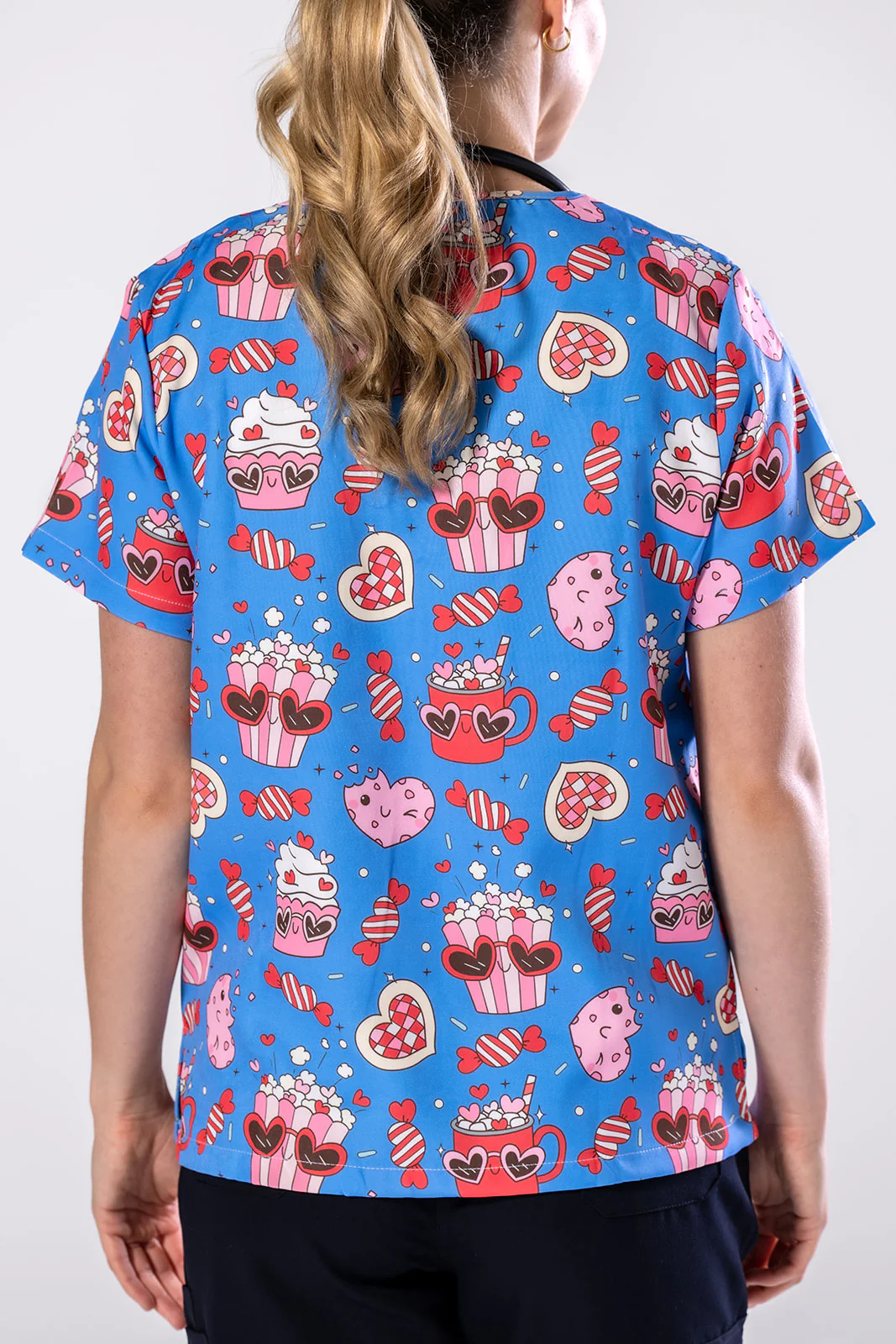Groovy Snacks Scrub Top