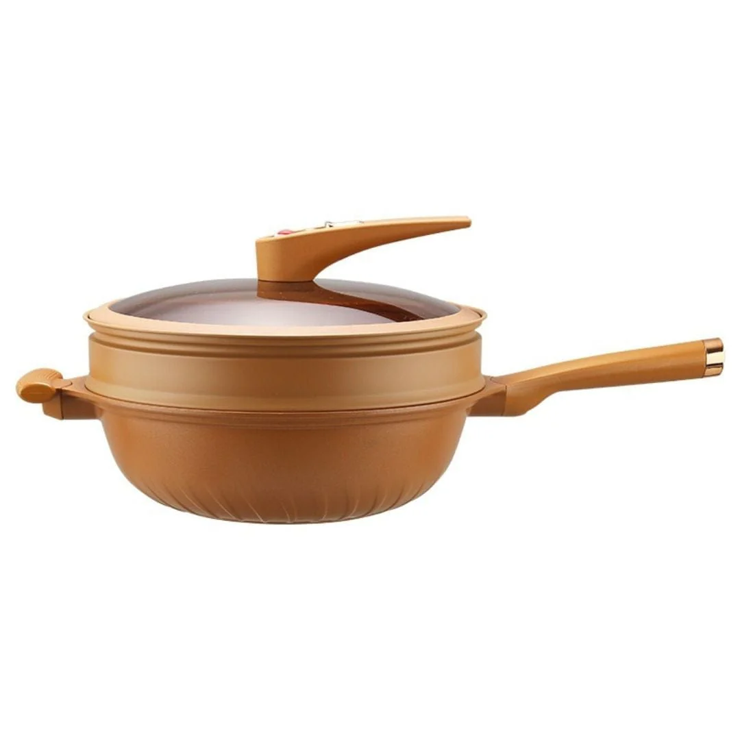 Iron Wok Cooking Pro – Professional Non-Stick Cast Iron Wok for Stir-Fry, Sauté, and Deep Frying