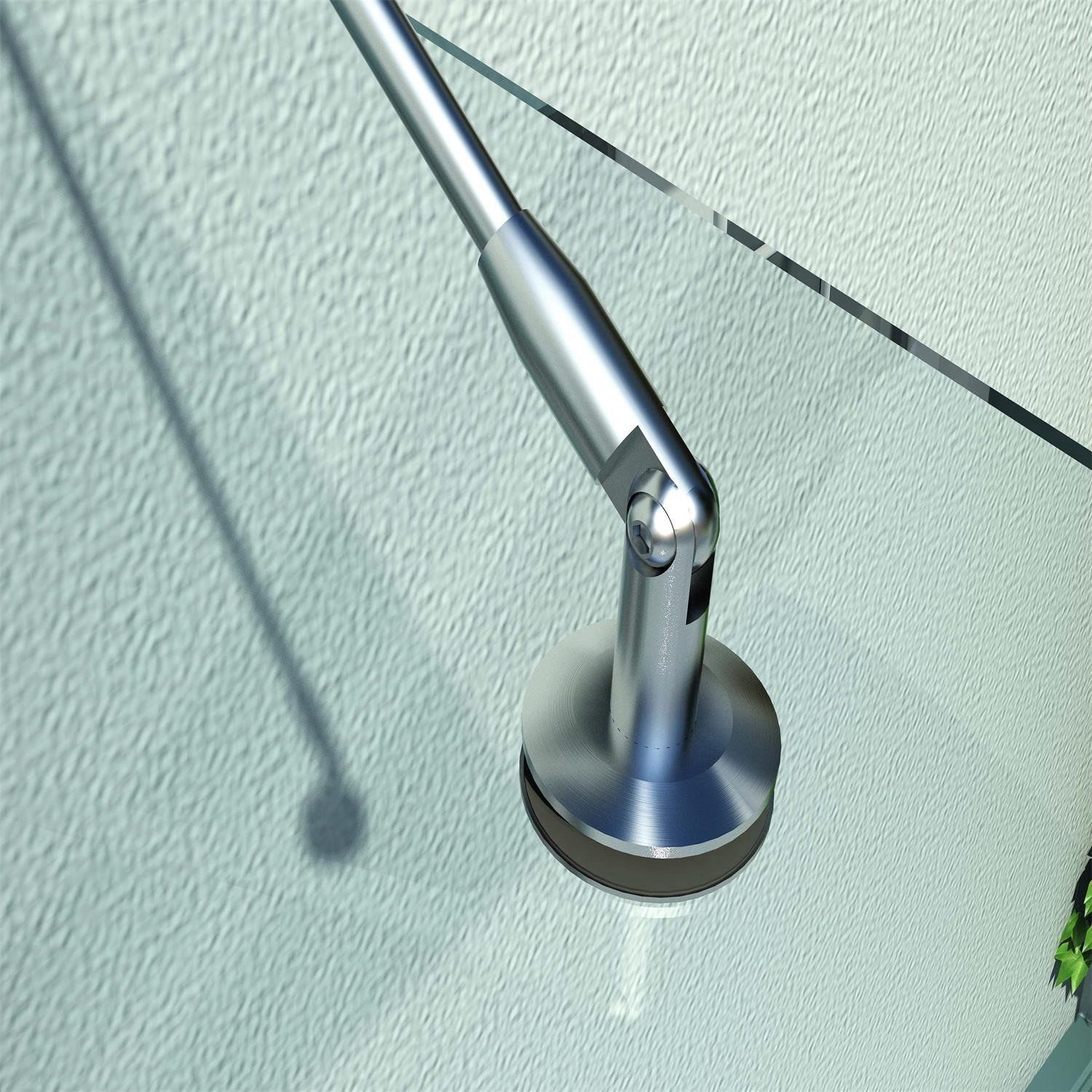 ? luifel glazen luifel deur luifel veiligheidsglas roestvrij staal helder glas gelaagd veiligheidsglas VSG 304 200x90cm