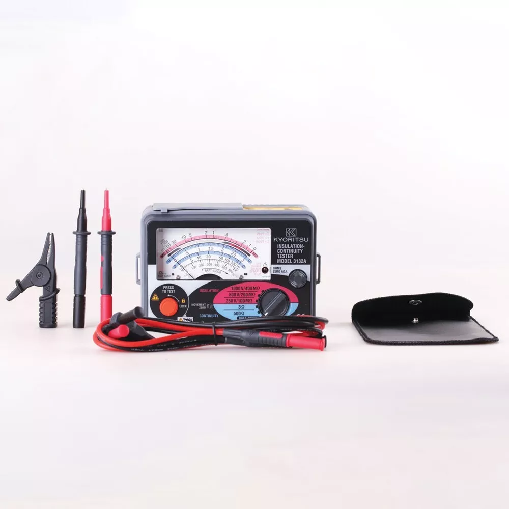 Kyoritsu 3132A Analoge Isolatie- en Continu?teitstester 600V AC Voltmeter